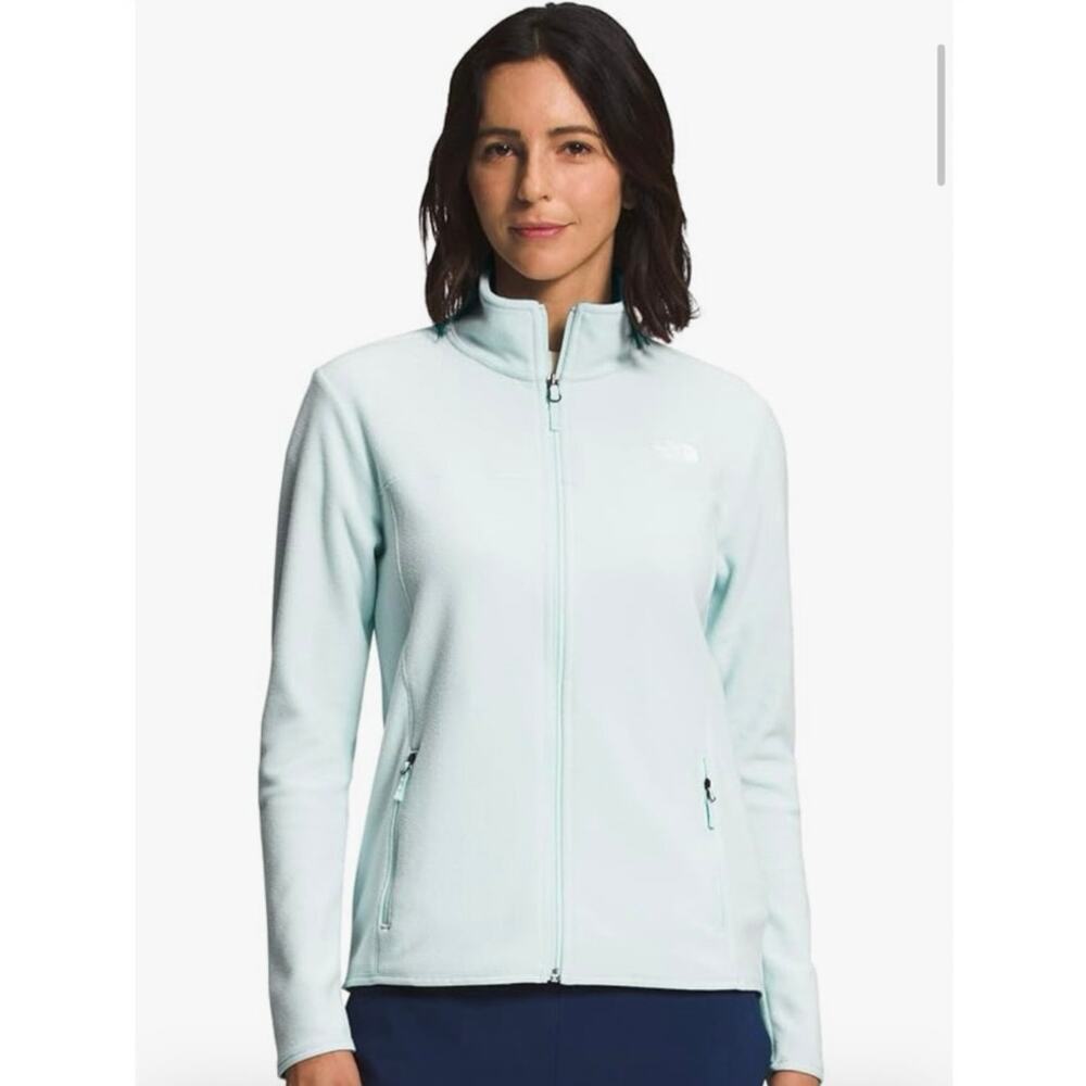 NEW The North Face TKA Glacier Full Zip Fleece Jacket Skylight Blue XL Cozy Warm